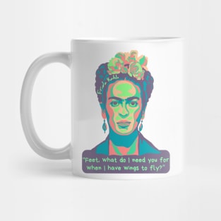 Frida Kahlo Portrait and Quote Mug